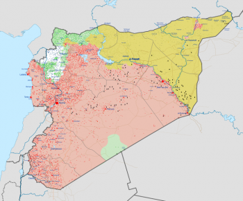 Map of Syrian Civil War
