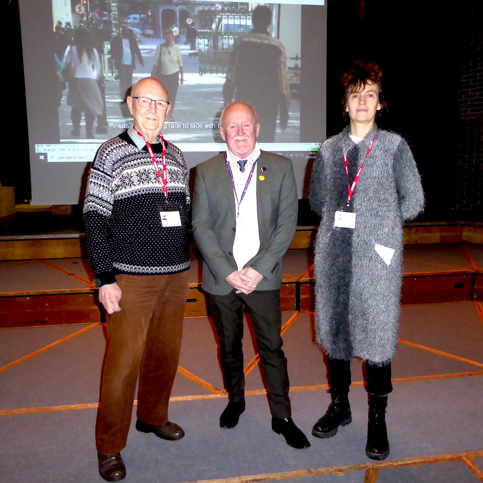 Julia Dover arranged a visit to Leighton Park School, where Howard Grace showed the film 'Beyond Forgiving' with discussion with Year 11. Host was teacher Stephen Taynton.