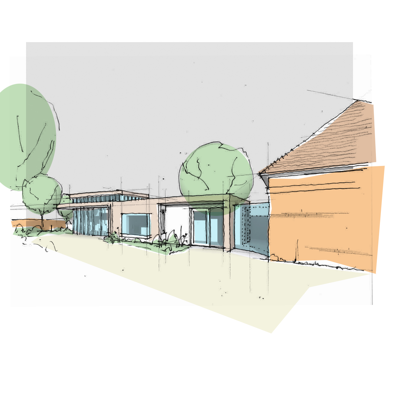 Architect's sketch of the new development